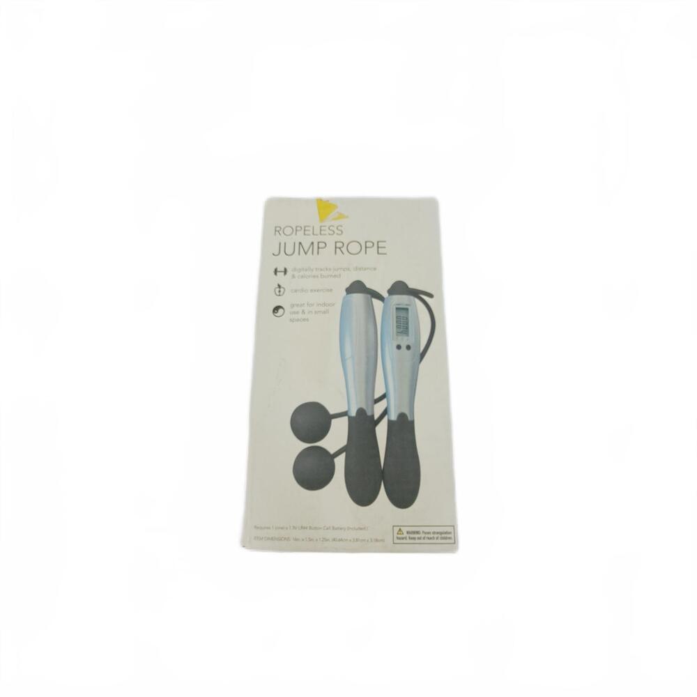 Ropeless Jump Rope 1 Pair Cardio Exercise Needs Batteries Great for Indoor Use‎